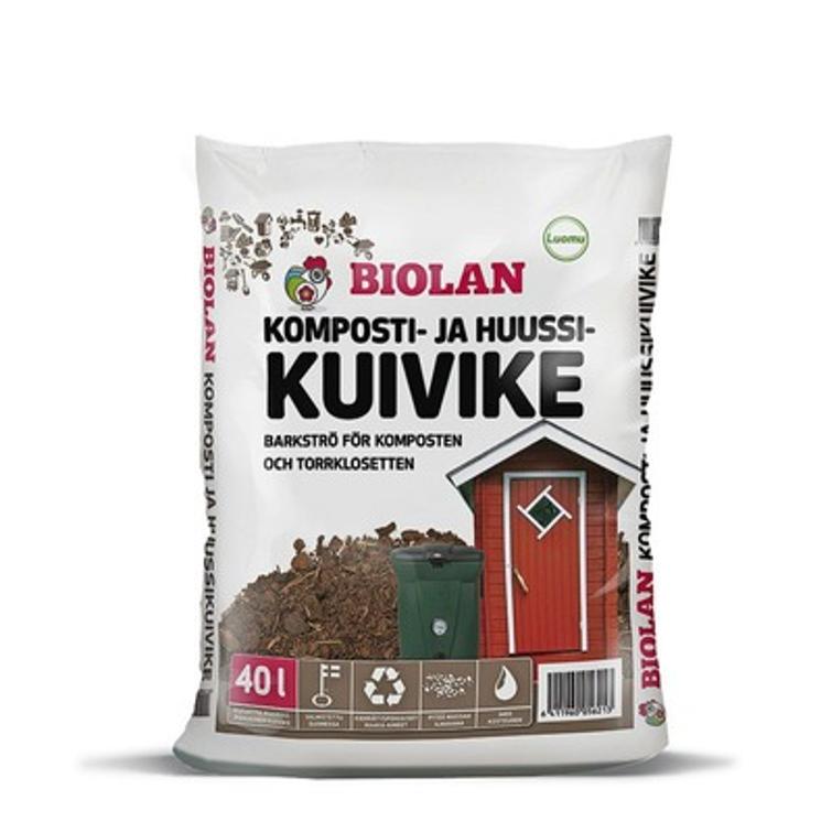 Biolan komposti- ja huussikuivike 40L